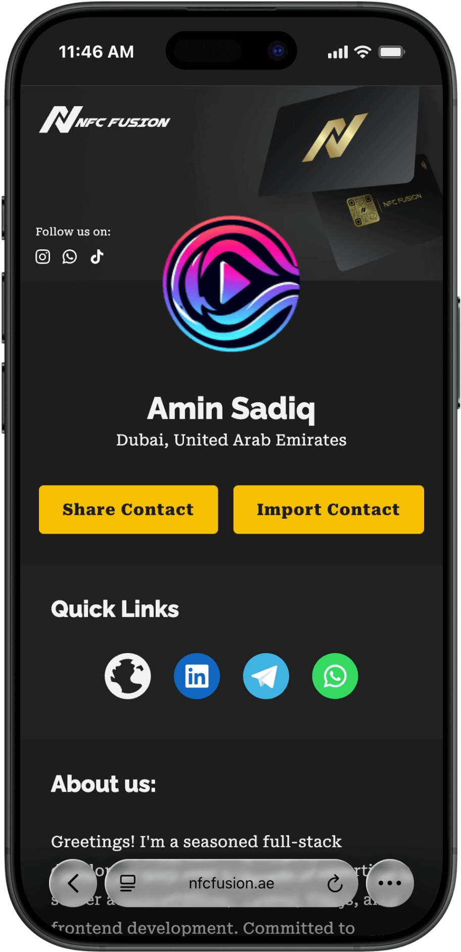 Nfc Fusion Client Screen